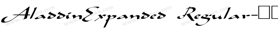 AladdinExpanded Regular字体转换